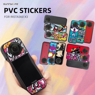 Sunnylife PVC Stickers Decals Protective Skin Film Scratch-proof Accessories for Insta360 X3