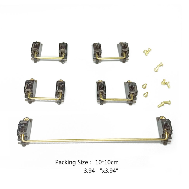 R * คีย์บอร์ด V2 Stabilizer ชุบทองชุบทอง Pcb สกรู
