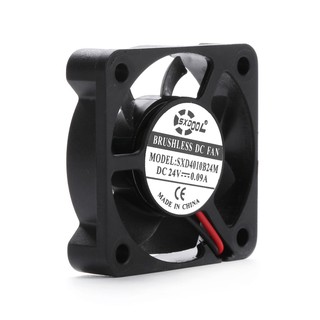 4010 24v sxdool SXD4010B24M = AD0424UB-G70 DC 24V 0.09a 010 40*40*10mm 2 Wires 6800RPM Double Ball Bearing Cooling Fan