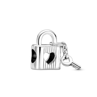 [พร้อมส่ง] Pandora Padlock &amp; Heart Key Charm