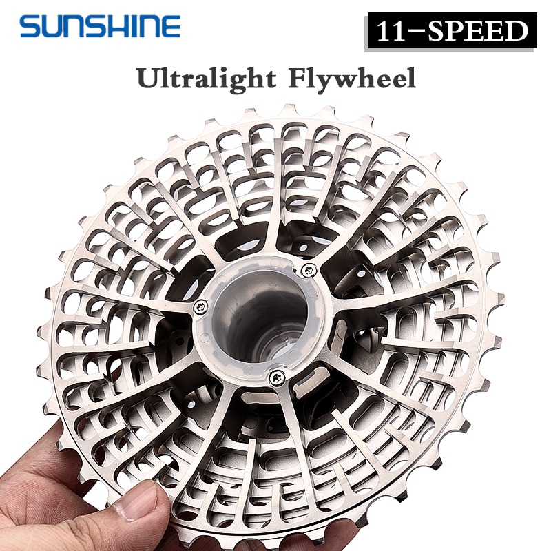 Sunshine Ultralight 11 ความเร ็ วจักรยาน Freewheel 28T 32T 34T 36T จักรยาน 11V Cassette Flywheel สําหรับ Shimano HG ระบบ