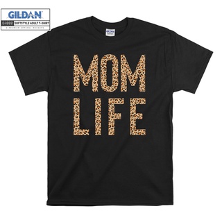 เสื้อผ้าผชGILDAN Mom Life เสื้อยืดมีฮู้ด พิมพ์ลายเสือดาว 7100 โอเวอร์ไซซ์ สําหรับผู้ชาย และผู้หญิงS-5XL