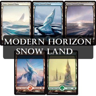 [MTG] Modern Horizons Snow-covered basic Lands 1 ใบ [ภาษาอังกฤษ][Land][Snow-Cover]