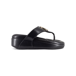 SHU SOFASHOES SIGNET ON RIVIERA - BLACK รองเท้าแตะ