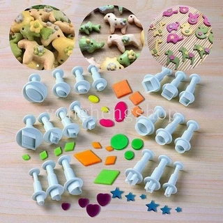 แม่พิมพ์ตัดคุกกี้ บิสกิต ลายดอกไม้ ใบไม้ 1 ชุด DIY