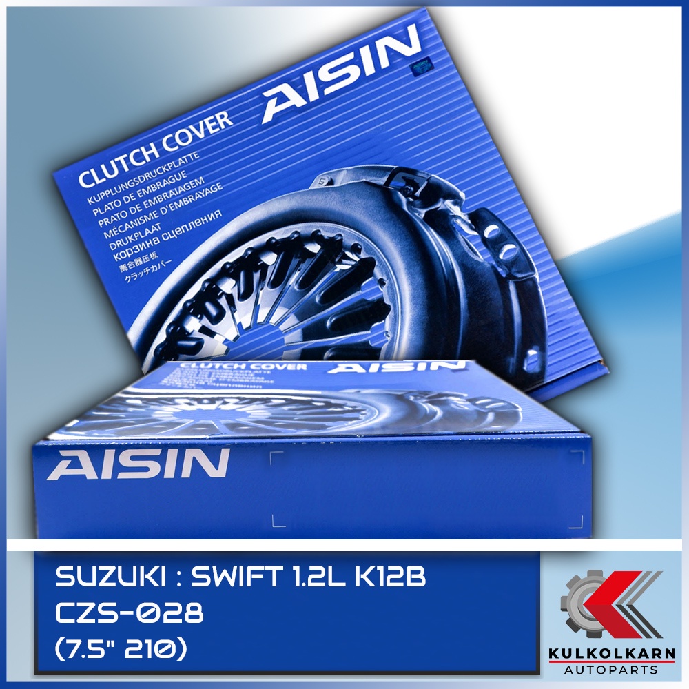 AISIN หวีคลัทช์ SUZUKI SWIFT 1.2L K12B ขนาด (7.5''x210) [CZS-028]