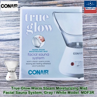 Conair® True Glow Warm Steam Moisturizing Mist Facial Sauna System, Gray / White Model. MDF3R เครื่องอบไอน้ำ แถมหัวชาต