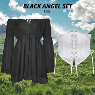 HH160🖤BLACK ANGEL SET