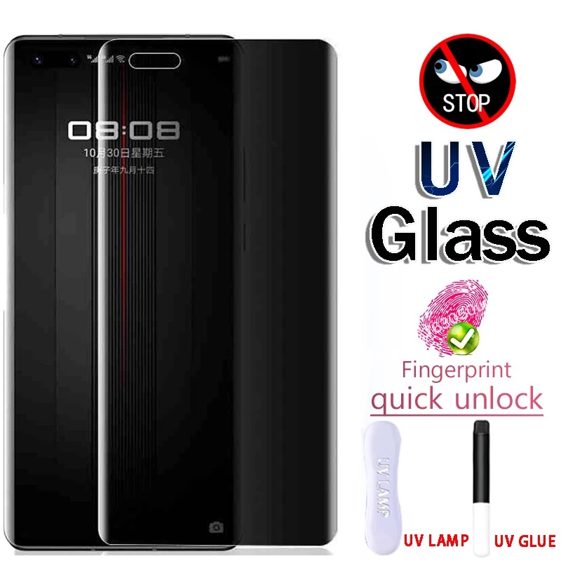 UV ฟิล์มกันเสือก ฟิล์มกระจก เต็มจอ กันมองกันเสือก Huawei Pura Mate 80 70 60 50 40 30 20 Ultra P60 P50 P40 P30 Nova 10 9 8 Pro Max Plus Pro+ 4G 5G 2025