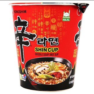 Nongshim นงชิม บะหมี่ถ้วยรสเผ็ด 68g