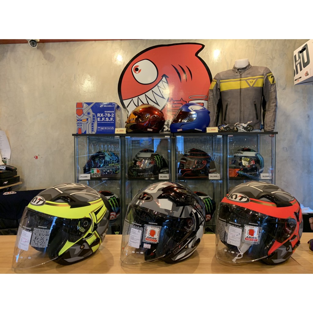 หมวกกันน็อค KYT พร้อมส่ง 3 สี Size XS-XXL