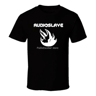 เสื้อยืดผ้าฝ้ายพิมพ์ลายขายดี เสื้อยืด พิมพ์ลายโลโก้ Audioslave คลาสสิก คุณภาพสูง สําหรับผู้ชาย