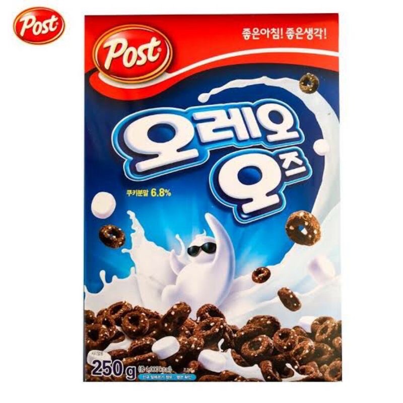 พร้อมส่ง(ไม่ต้องรอของ)❣️❣️Oreo cereal ซีเรียล โอริโอ้ เกาหลี Oreo cereal ขนาด250กรัม