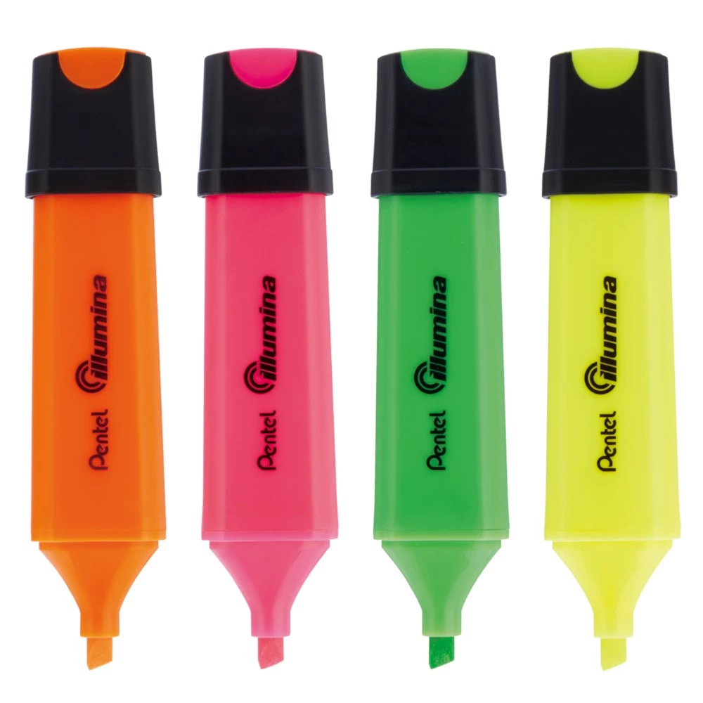 Pentel Illumina ปากกาไฮไลท์ หัวตัด เน้นข้อความ รุ่น SL60