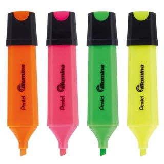 Pentel Illumina ปากกาไฮไลท์ หัวตัด เน้นข้อความ รุ่น SL60
