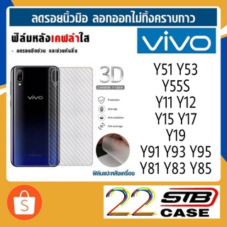 ฟิล์มหลัง เคฟล่า Vivo Y51 Y52 Y53 Y55S Y55 Y11 Y12 Y15 Y17 Y19 Y81 Y83 Y85 Y91 Y93 Y95 S1 S1Pro