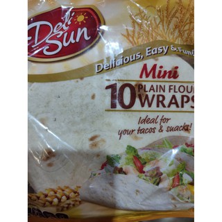 DeliSun Mini 10 Plain Flour Wraps 250g