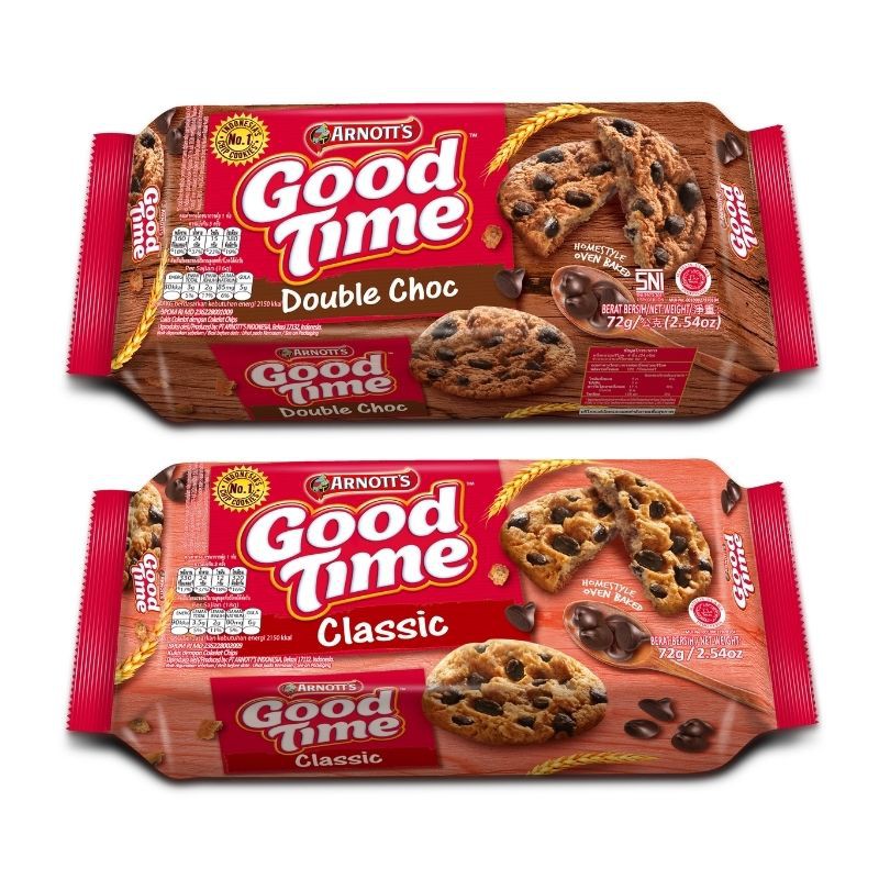 ARNOTT'S อาร์นอตส์ กู๊ดไทม์ 72ก แพ็ค12 (เลือกรสได้)