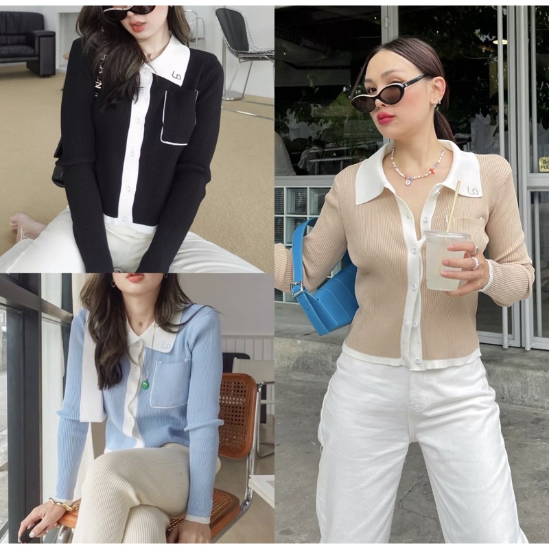 [ส่งต่อ] เสื้อแขนยาวรุ่นเยจิน Yejin สีดำ จากร้าน loonny store