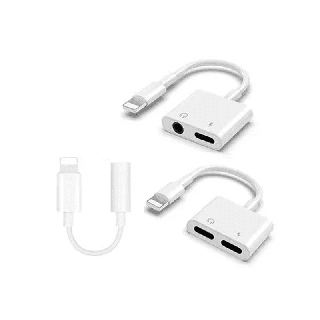 สายแปรงหูฟัง 4in1 dual Lightning Audio & Charge Adapter และอะแดปเตอร์ชาร์จสำหรับ iPhone/iPad pro/Air4แดปเตอร์แปลงเสียง