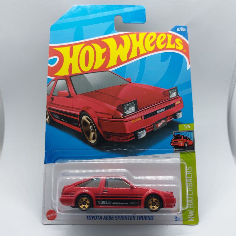 รถเหล็ก Hotwheels TOYOTA AE86 SPRINTER TRUENO สีแดง (ib29)