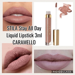 Beauty-Siam แท้ทั้งร้าน !! ลิปสติกขนาดปกติ STILA STAY ALL DAY LIQUID LIPSTICK (3ML) สี CARAMELLO #NO BOX แยกจากเซ็ต