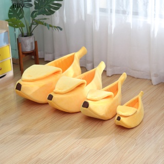 [FILLY] Banana Cat Bed House Funny Cute Cozy Pet Cat Nest Warm Comfort Soft Washable DFG