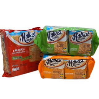 ขนม แครกเกอร์ มอลคิสท์ บิสกิต Malkist 18 กรัม * 24 ซอง บาบิคิว สาหร่าย ออริจินอล