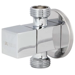 สต๊อปวาล์ว 2 ทาง HAFELE 495.61.254 วาล์วเปิด-ปิดน้ำ แบบเหลี่ยม (วาล์วชักโครก+สายฉีด)