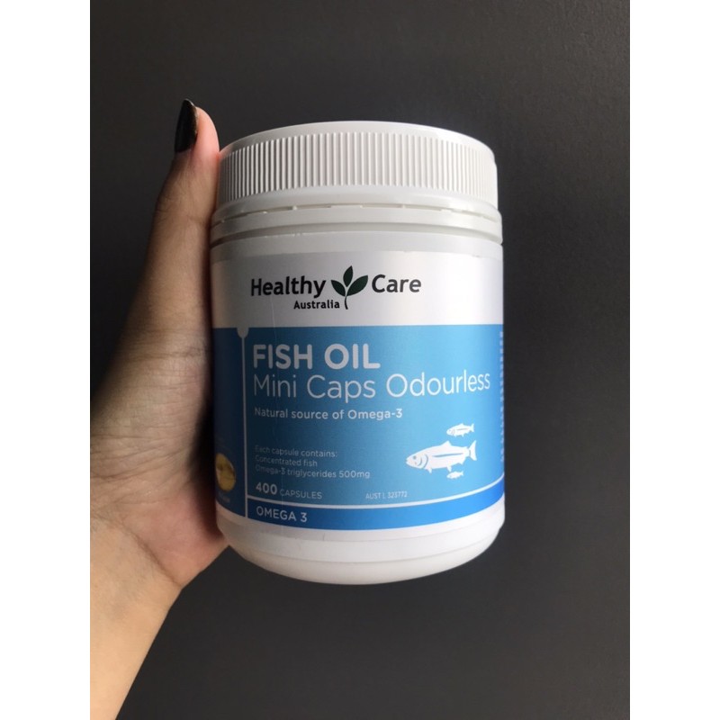 Healthy Care Fish Oil Mini Caps Adourless 500 mg. 400 Capsules