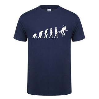 [S-5XL]เสื้อยืดแขนสั้น คอกลม ผ้าฝ้าย พิมพ์ลาย Omnitee Evolution High Jump แฟชั่นสําหรับผู้ชาย