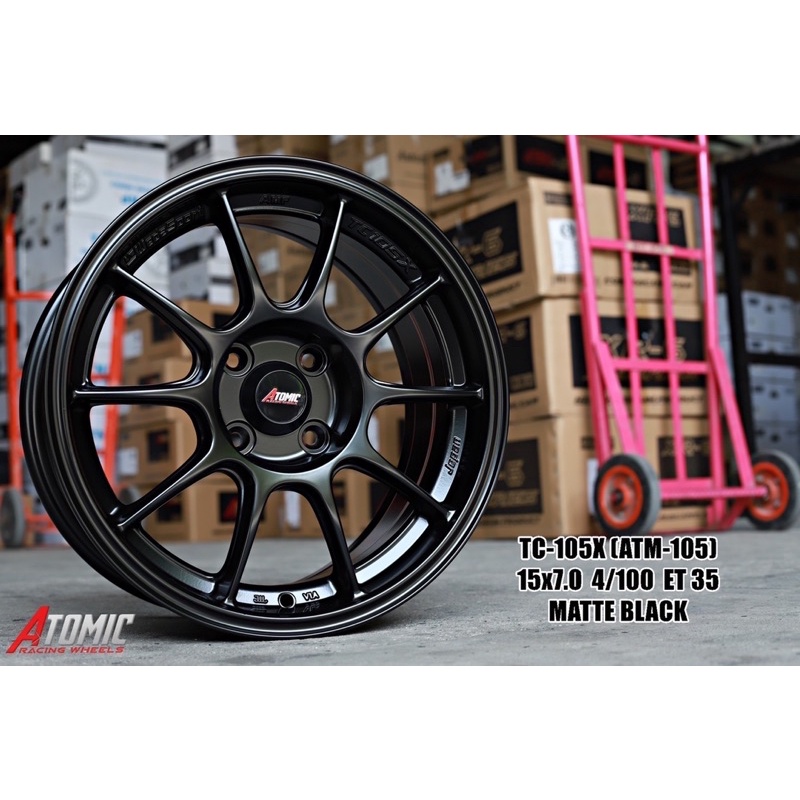 ล้อแม็กซ์ ขอบ 15 TC105n 4 รู 100 สำหรับรถเก๋ง Eco car สวย สปอร์ต ลงตัว