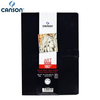 Canson(แคนสัน) สมุดสเก็ตซ์ 180 องศา ขนาด A4  หนา 96 g. #200006461