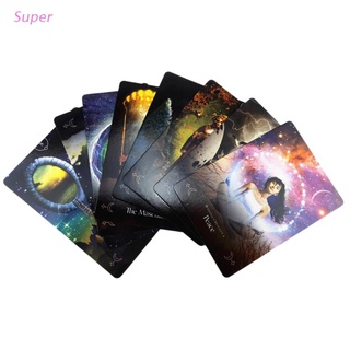 Super Queen of The Moon Oracle Card Full English Party Board Game 44 Cards Deck Tarot Astrology Divination Fate Cards