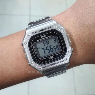 CASIO แท้ สปอร์ต เท่ๆ ทรงจีช็อค สายสแตนเลส