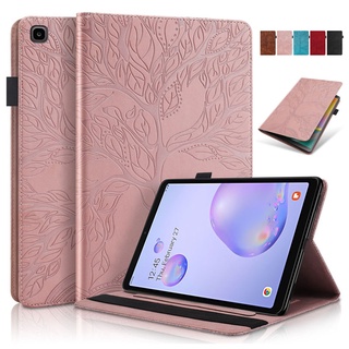 เคสแท็บเล็ตหนัง ฝาพับ ลายต้นไม้ พร้อมช่องใส่บัตร สําหรับ Samsung Galaxy Tab A 8.0 นิ้ว T290 T295 Tab A 8.4 นิ้ว T307