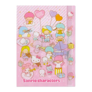 SANRIO ซองใส่เอกสาร 5 ช่อง Mix Characters แฟ้ม เด็ก ของเล่น