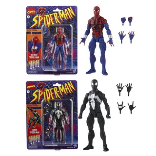 Spider-man Marvel Legends Series ฟิกเกอร์ Ben Reilly 6 นิ้ว ประกอบด้วย 5 อุปกรณ์เสริม : 4 มือ 1 สายเว็บ FX