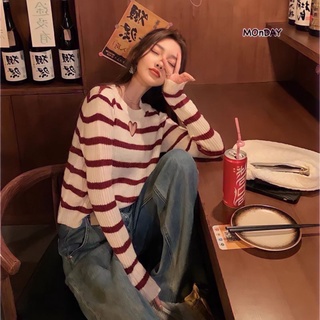 ❤❤เสื้อไหมพรมแขนยาว ทอลายสลับสี เจาะอกหัวใจ🖤💜💜