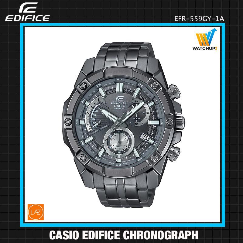 นาฬิกา Casio Edifice Chronograph สายแสตนเลส รุ่น EFR-559DC EFR-559GY EFR-559GY EFR-559DC-1A EFR-559D