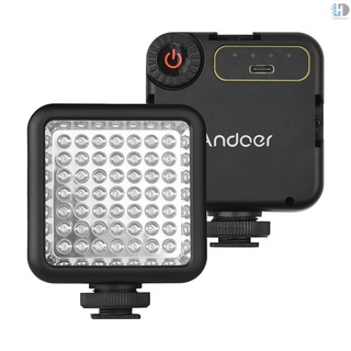 123 Andoer Ir49S Mini Ir Night Vision โคมไฟอินฟราเรดสําหรับกล้องวิดีโอกล้องบันทึกวิดีโอแบบชาร์จไฟได้ 3 เย็น