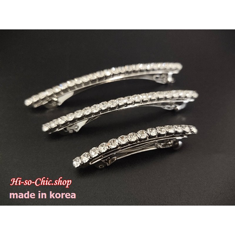 กิ๊บเพชร กิ๊บสปริง กิ๊บเกาหลีของแท้ 100% พลอยแถวเดียว (ราคาต่อชิ้น)