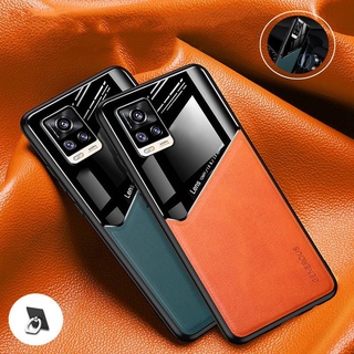 Casing VIVO V20 Pro SE V20Pro V20Se Hard Plastic PU Leather Case Shockproof Business Cover with Powerful Car Magnet ปลอก Vivo V20 Pro SE V20Pro V20se พลาสติกแข็งหนัง PU กรณีกันกระแทกธุรกิจปกกับแม่เหล็กรถยนต์ที่มีประสิทธิภาพ