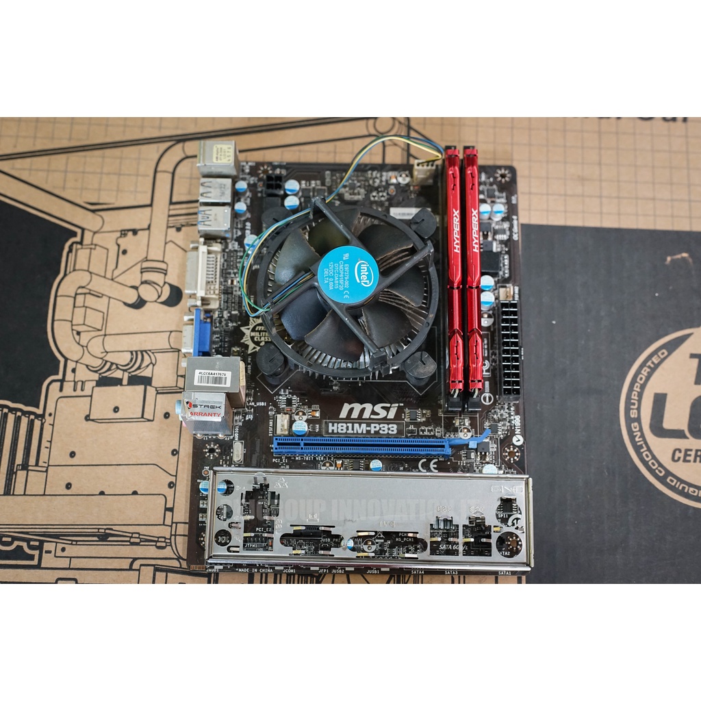 CPU บอร์ดมือสอง i3-4150 MSI H81M-P33