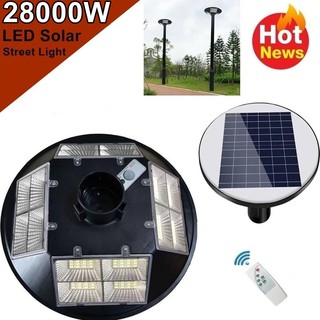 โคมไฟถนน 16 ช่อง LED 20000W - 28000W  Square Light  โซล่าเซล Street Light สปอร์ตไลท์ Solar Cell สปอตไลท์ แสงสีขาว