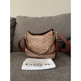 COACH แท้🎀 Signature Chain Hobo