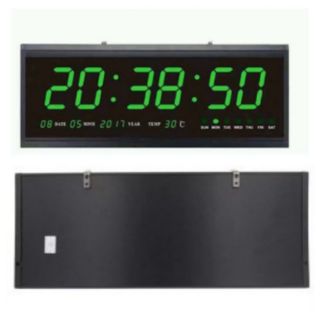 นาฬิกาดิจิตอล LED NUMBER CLOCK แขวนติดผนัง ขนาด 48X18.2X4.8 CM. ไฟดับไม่ต้องตั้งเวลาให้ม่ สินค้าพร้อมส่ง รุ่น 4819