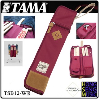 TAMA TSB12-WR กระเป๋าสำหรับใส่ไม้กลองสีแดง  POWERPAD Designer Bag -Stick TSB12-WR