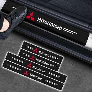 มิตซูบิชิมอเตอร์  สติ๊กเกอร์คาร์บอนไฟเบอร์ / Car Carbon Fiber Decal Auto Door Sill Protector Sticker for Mitsubishis