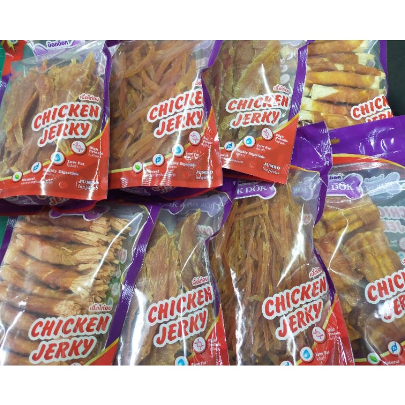 โฉมใหม่ขนมสุนัข Bok Dok แพ็คใหญ่ ทำจากเนื้อไก่ล้วน 💯 มี 9 แบบno